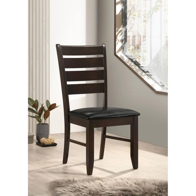 Wooden Padded Seat Side Chairs.Dining Chair (Set of 2)