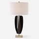 preview thumbnail 1 of 7, Uttermost Kure Black Table Lamp - 30.25" H X 16" W X 10" D