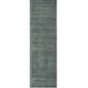 preview thumbnail 50 of 51, Elle Handmade Striped Solid Viscose Area Rug 2'6" x 8' Runner - Denim