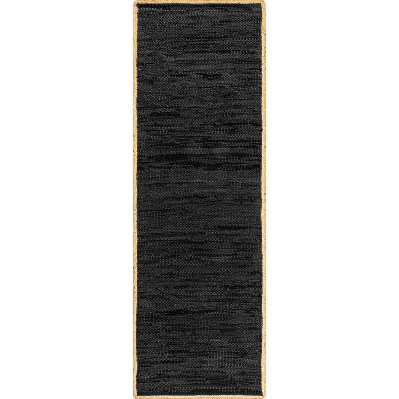 Nuloom Sabby Hand Woven Leather Flatweave Area Rug