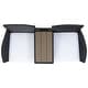 preview thumbnail 10 of 18, SAFAVIEH Outdoor Viora Wicker Loveseat. - 52" W x 25" D x 33" H