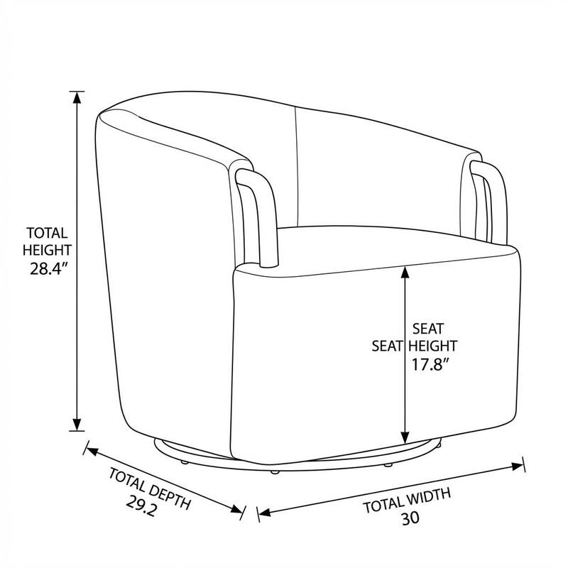 Christopher Knight Home - Modern Upholstered Swivel Accent Chair with Barrel Design