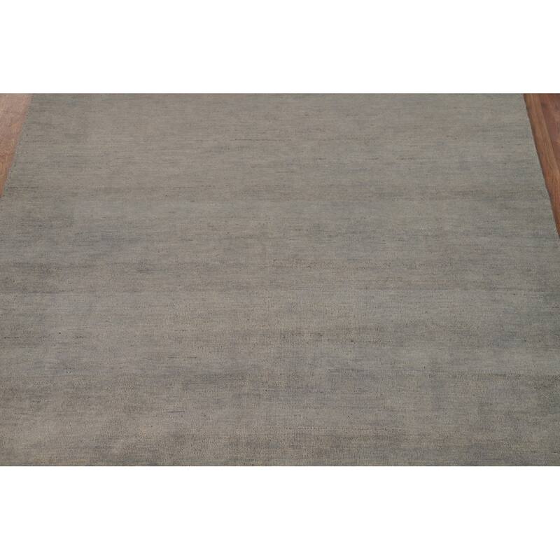 Modern Gabbeh Oriental Rug Hand-Knotted Wool Carpet - 5'1"x 6'6"