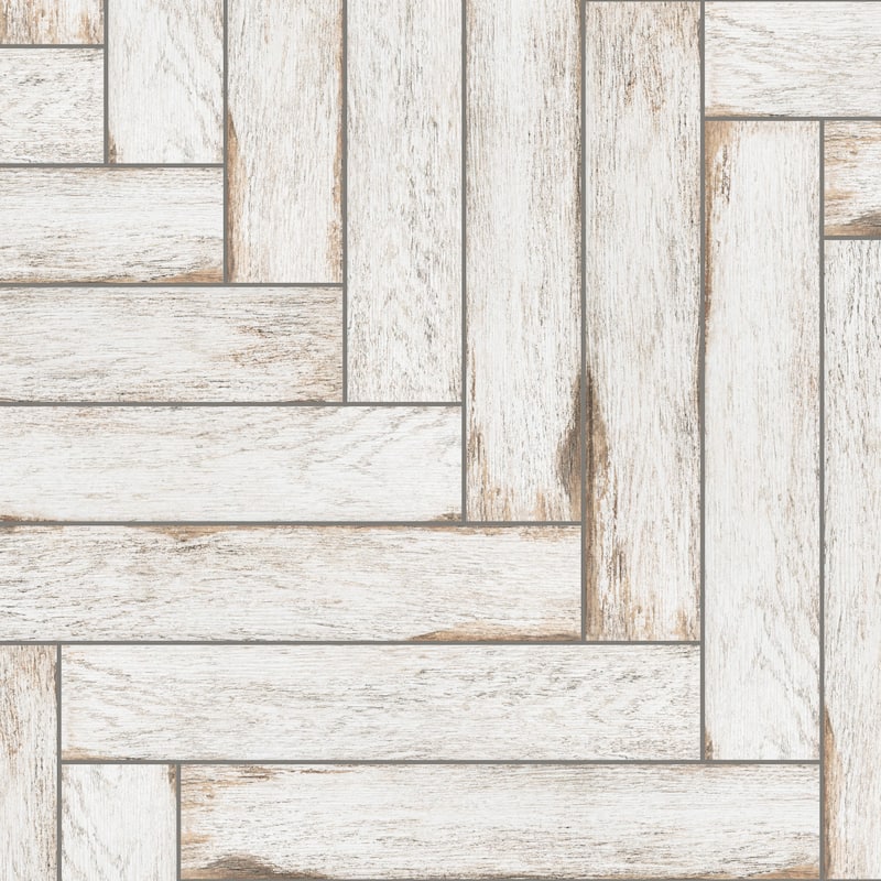 Merola Tile Bora White 3-1/8" x 17-1/2" Porcelain Floor and Wall Tile