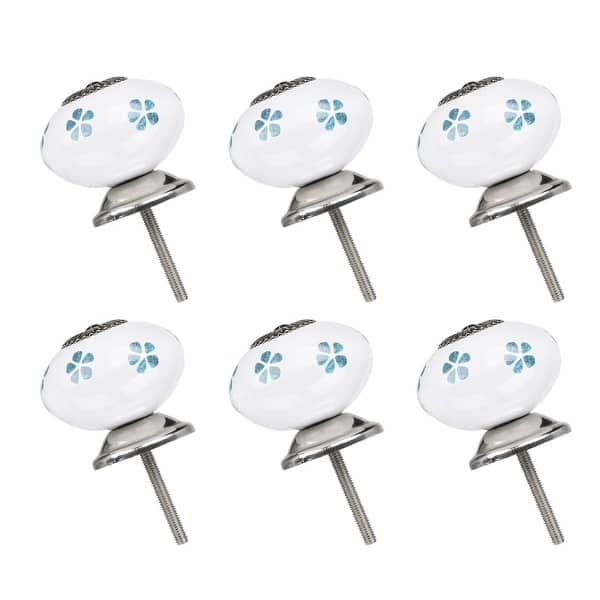 Shop 6pcs Ceramic Knobs Vintage Knob Drawer Round Pull Handle