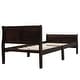 preview thumbnail 25 of 28, Twin Size Solid Wood Platform Bed Sleigh Bed with Headboard & Footboard