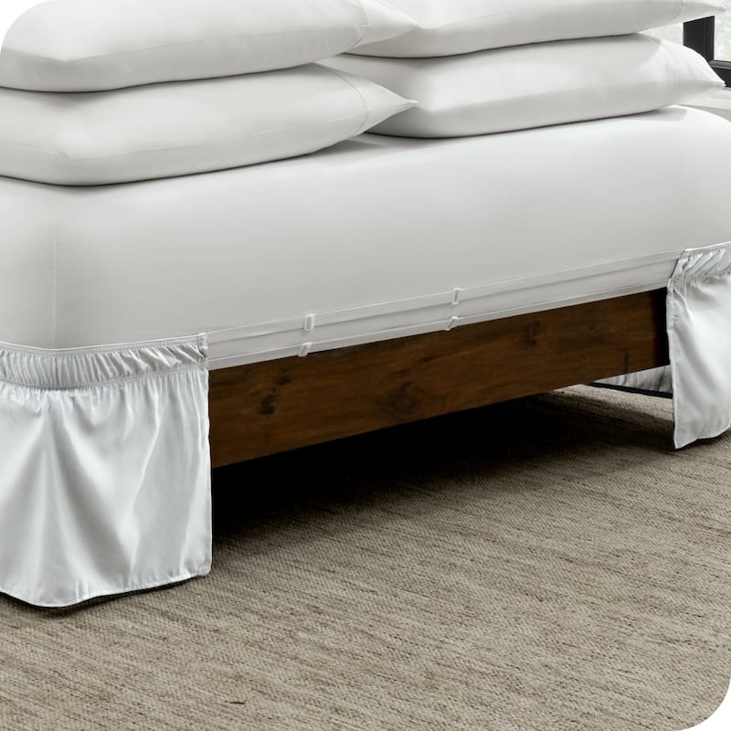 Bare Home Adjustable Wrap Around Bed Skirt