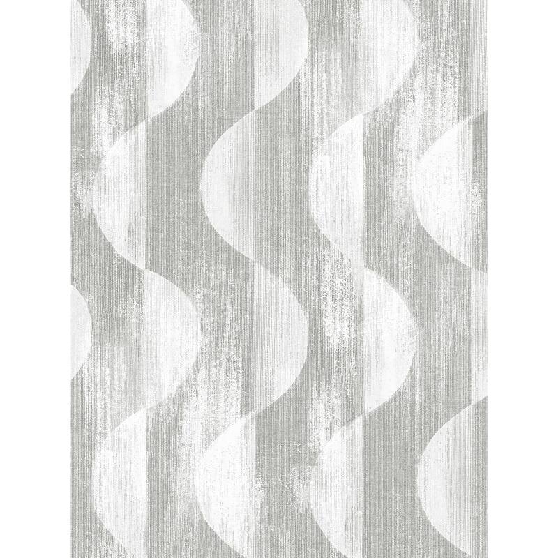 Stacy Garcia Home Half Circles Peel and Stick Wallpaper - 20.5 in. W x 18 ft. L - Grey
