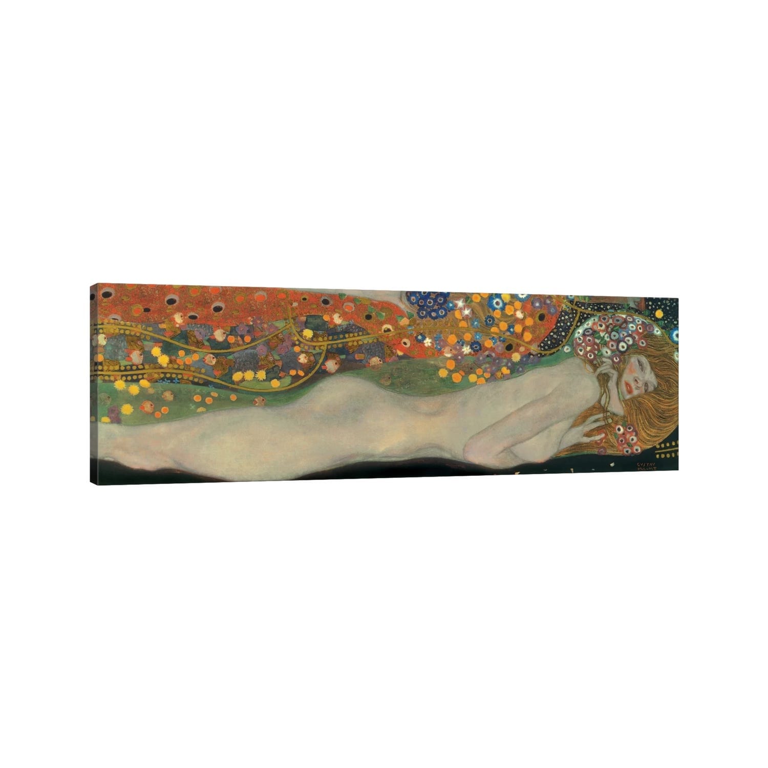 iCanvas "Sea Serpents, Detail IV" by Gustav Klimt Canvas Print