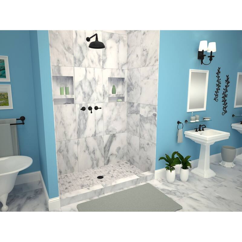 Tile Redi 3772C-PVC Redi Base 72" x 37" Rectangular Shower Base with