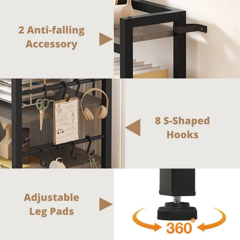 6 Layer File Cabinet Lock Vertical Filing Cabinet Charging Station