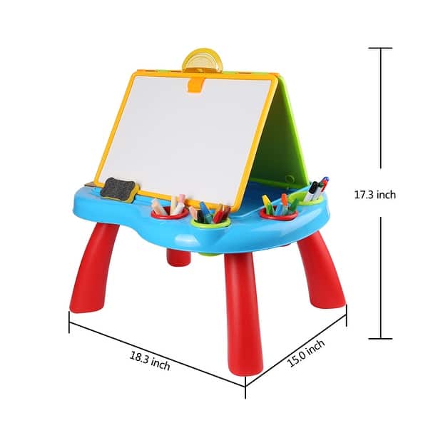 Double Sided Whiteboard Chalkboard Painting Easel Bed Bath