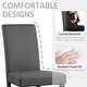 preview thumbnail 5 of 7, Yaheetech 4pcs Upholstered Fabric Dining Chairs with Solid Wood Legs For Dining Room - N/A