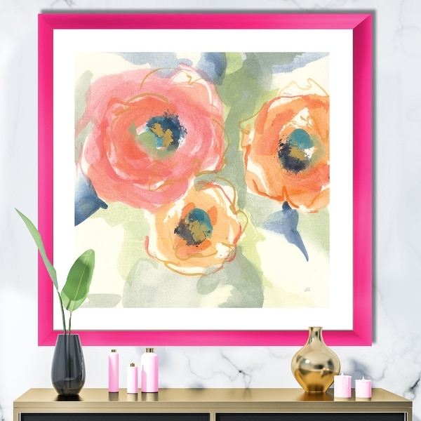 Designart 'Buttercup II' Traditional Framed Art Print. Opens flyout.