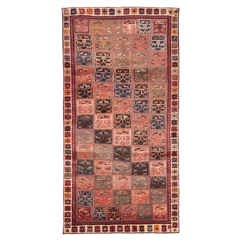 ECARPETGALLERY Hand-knotted Melis Vintage Copper Wool Rug - 4'7 x 9'1