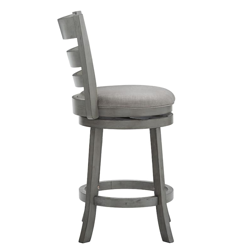 Verona Ladder Back Swivel Counter Height Stool by iNSPIRE Q Classic
