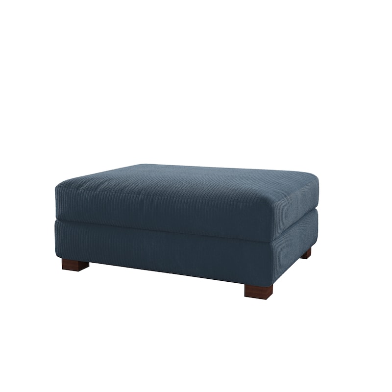 Rectangular Corduroy Oversized Ottoman