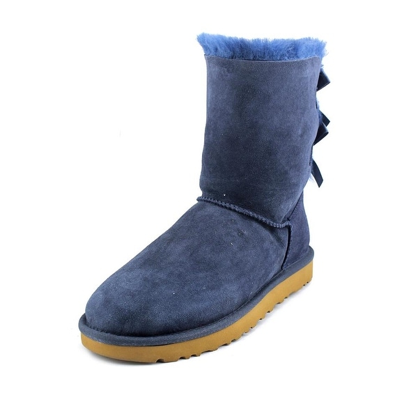 Ugg Australia Bailey Bow II Women Round Toe Suede Blue Winter Boot
