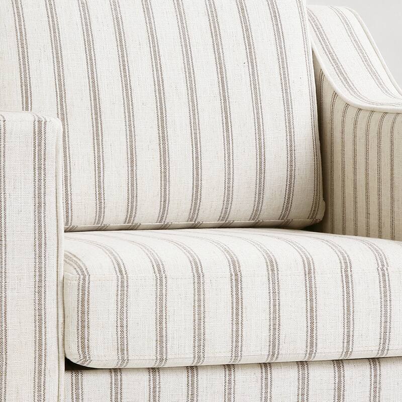 30'' W Vegan Leather/ Chenille Swivel Accent Chair