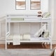 preview thumbnail 12 of 41, Twin Bunk Bed,Wooden,High Guardrail,Ladder,Kids Teens,Dorm Guest