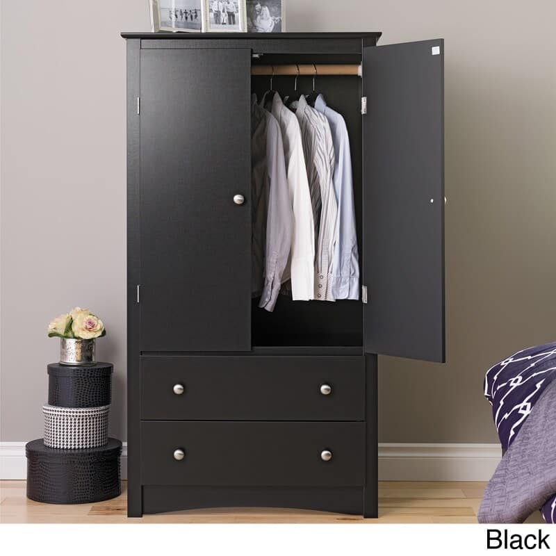 Sonoma Armoire (2 Finishes) - Black
