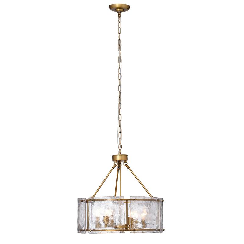 Jamie Young Glenn Large Round Metal 6-Light Chandelier