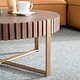 preview thumbnail 10 of 26, 31.5 Inch Round Coffee Table with Sturdy Pedestal