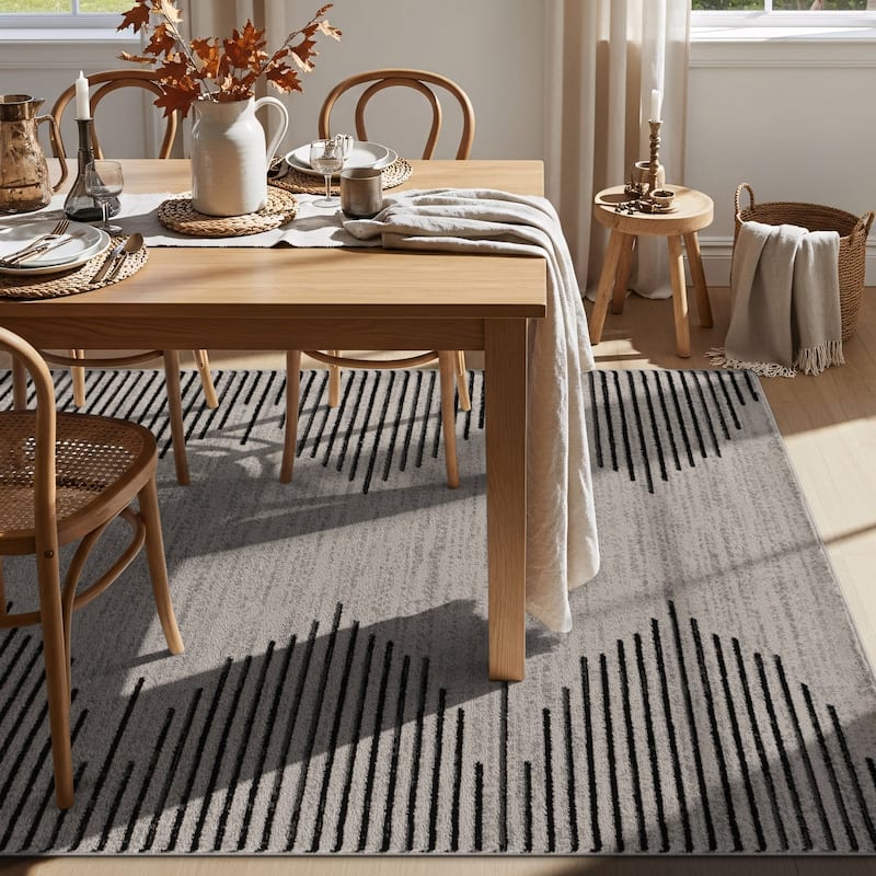 Bohemian Stripe Area Rug