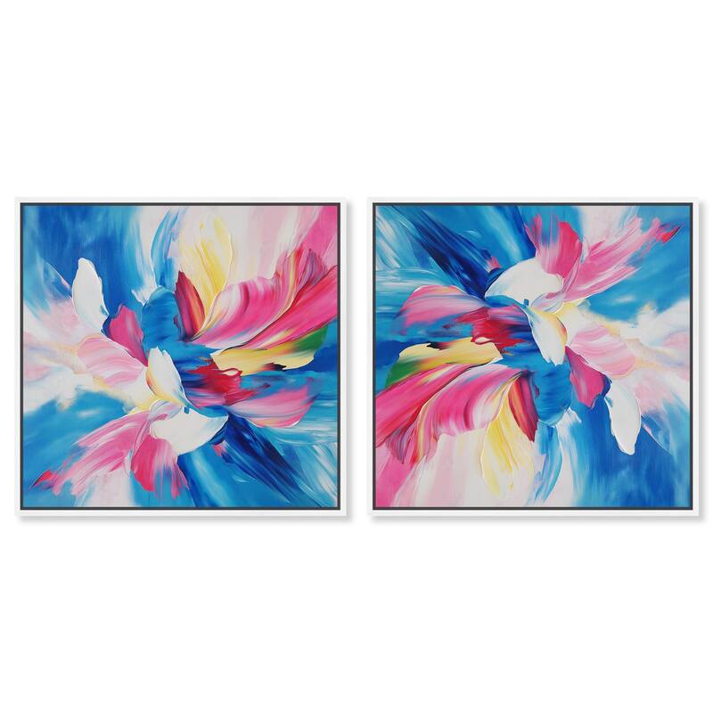 Contained Gesture I Canvas by Art Remedy - 20" x 20" - White