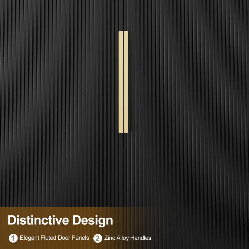 Vertical Stripes Bathroom Vanity Set with Sink Top & Faucet