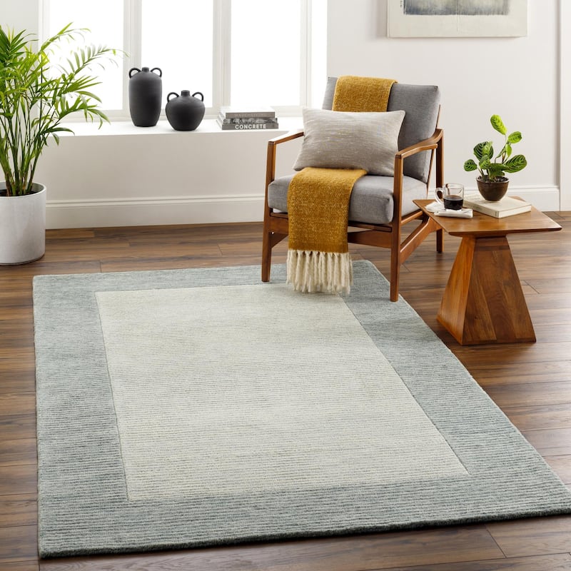Livabliss Bohemian & Eclectic Skylar Stripe Area Rug - 8' x 10' - Sage/Gray