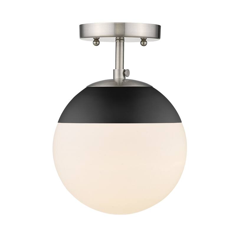 Dixon Mid-Century Modern Semi-Flush Orb