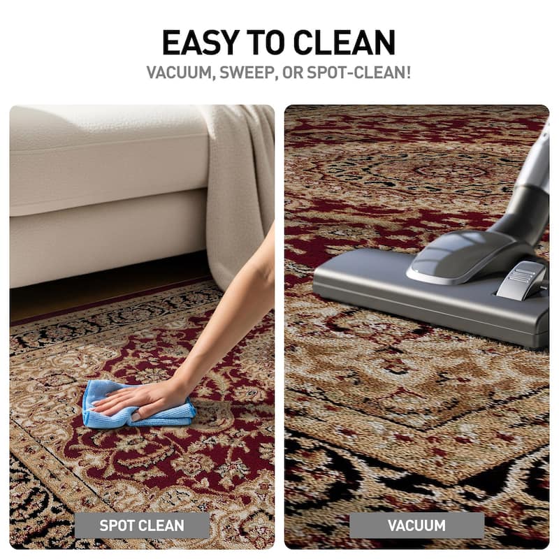 World Rug Gallery Traditional Oriental Medallion Area Rug