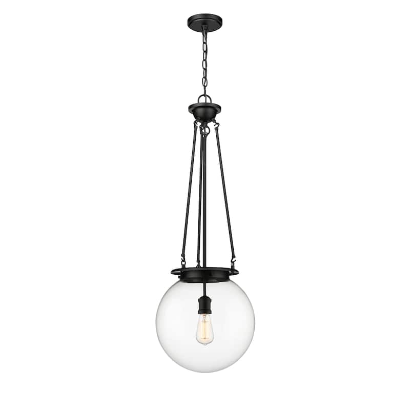 Innovations Lighting Beacon - 1 Light 14" Pendant - Clear/Matte Black