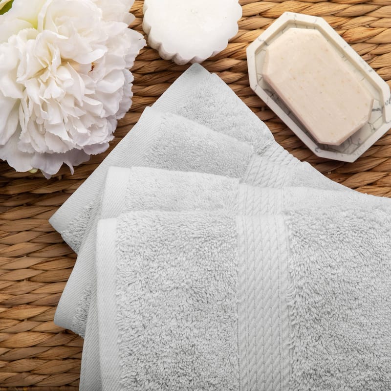 Superior Egyptian Cotton Pile Heavyweight Hand Towel Set of 4