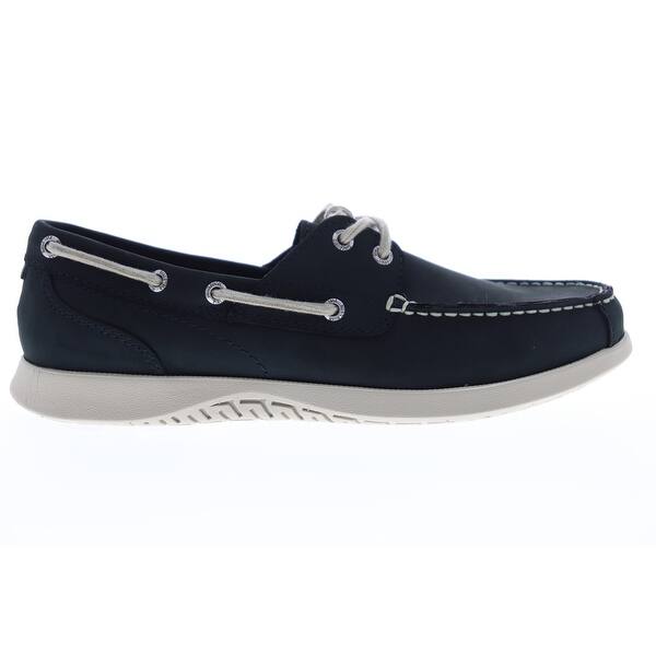Shop Nunn Bush Bayside Navy Mens Boat Shoes Casual Overstock