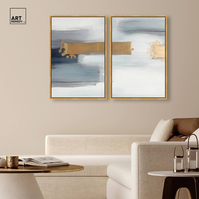 Azure Horizon III Canvas Set of 2 by Art Remedy