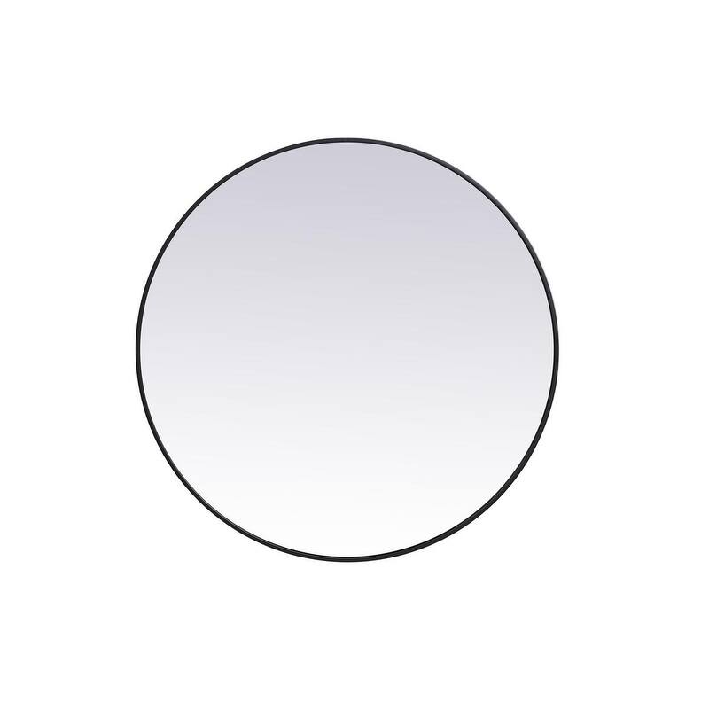 Carson Carrington Labbemala Metal Frame Round Mirror