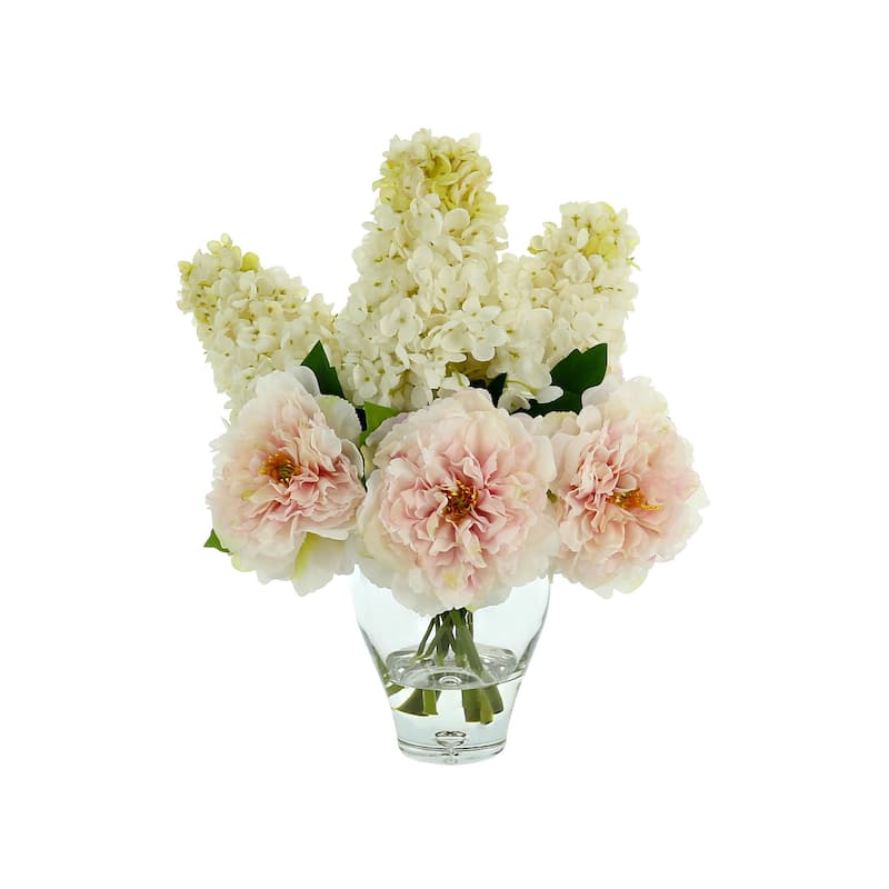 Cone Hydrangea and Peony Arrangement
