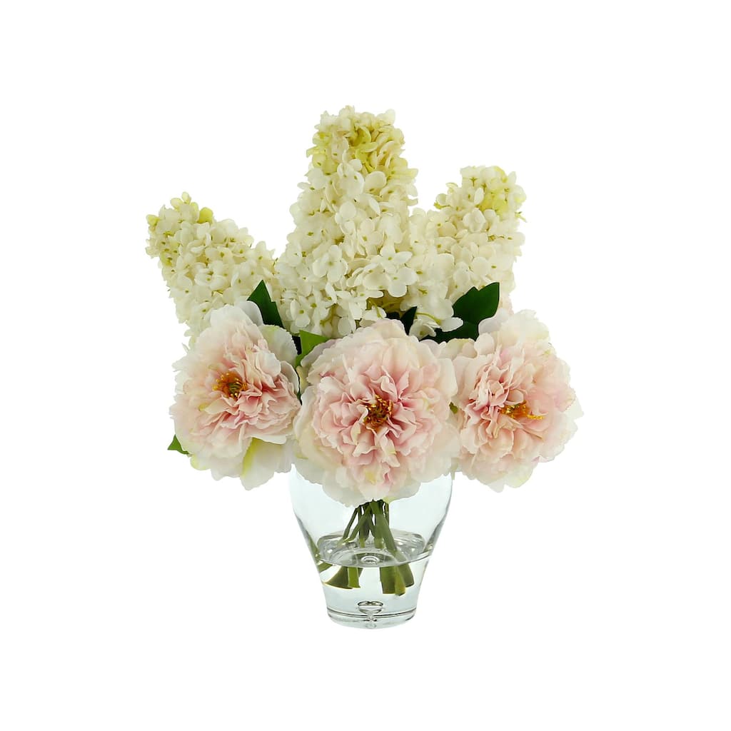 Cone Hydrangea and Peony Arrangement