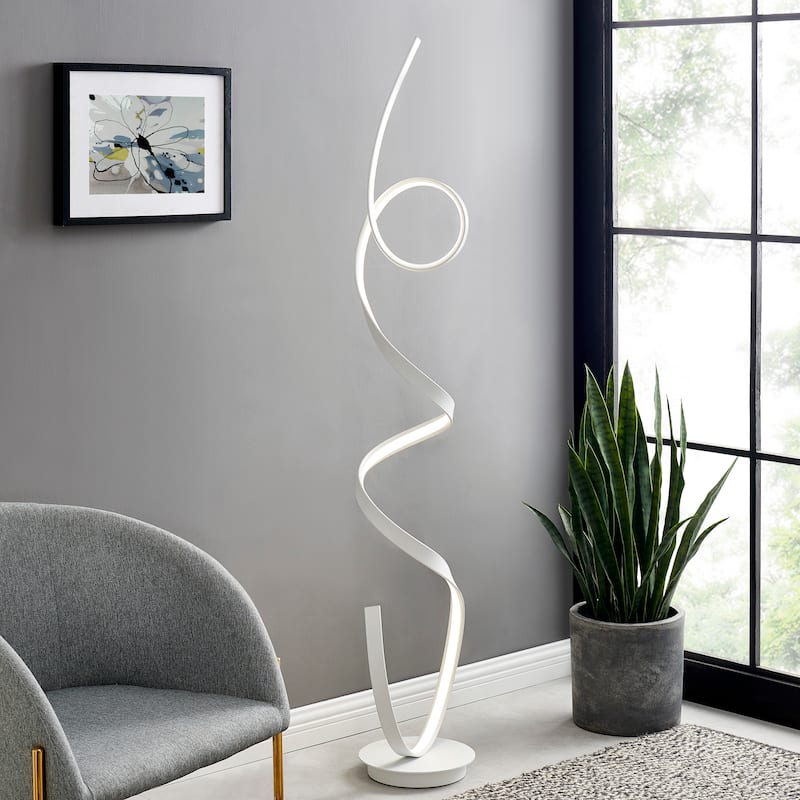 Amsterdam Dimmable Integrated LED 63" Floor Lamp - N/A - White