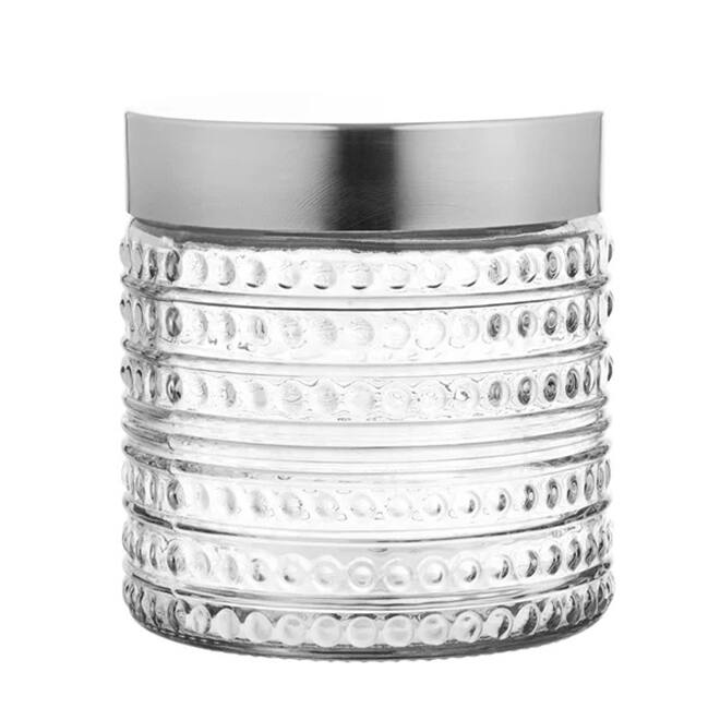 Fleur de Round 3pc Canister Set - 59oz, 44oz, 30oz 8.66" 6.61"