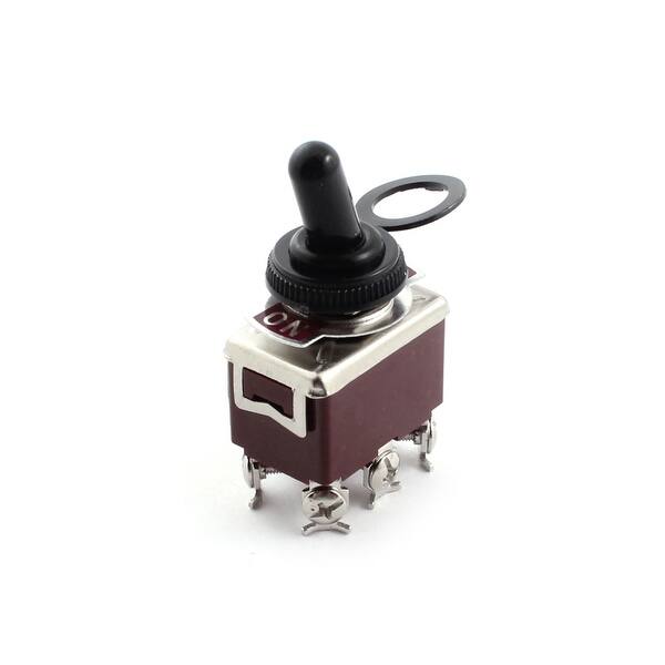 AC250V 15A DPDT Latching Rocker Type Waterproof Toggle Switch 6 ...