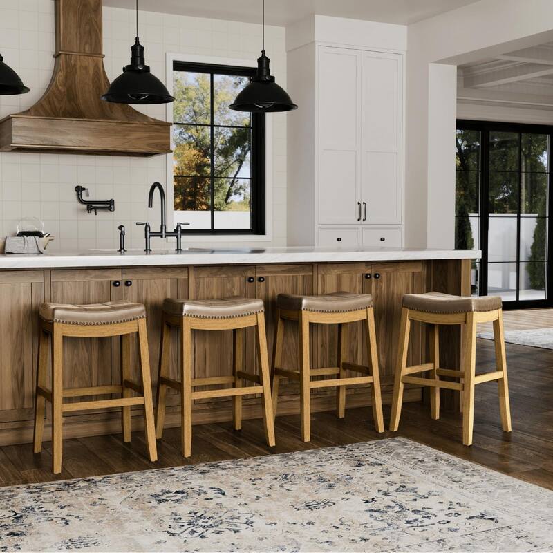 Maven Lane Sophia Saddle Kitchen Dining Stool