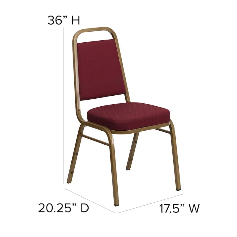Trapezoidal Back Stacking Banquet Chair with 2.5" Thick Seat - 20.25"D x 17.5"W x 36"H