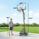 preview thumbnail 4 of 7, Soozier Basketball Hoop Outdoor Portable, 8-10ft Adjustable Basketball Goal