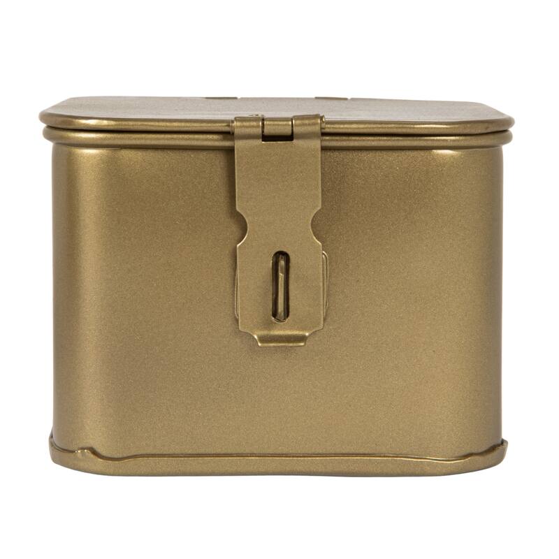 Decorative Metal Boxes with Lid, Set of 3