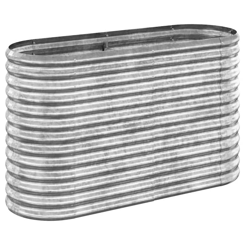 vidaXL Garden Raised Bed Patio Outdoor Raised Planter Box Powder-coated Steel