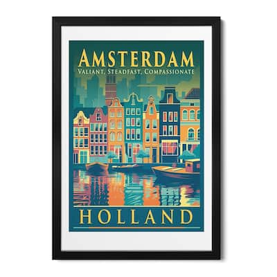 Vintage Poster XV Premium Framed Poster by Steve Hunziker