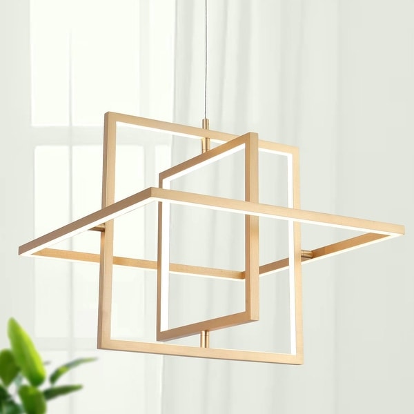 Square led chandelier cheap